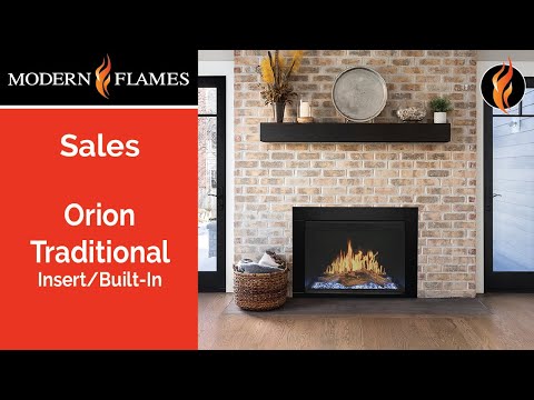 Orion Traditional 36-Inch Electric Fireplace Insert with Extra Tall Surround