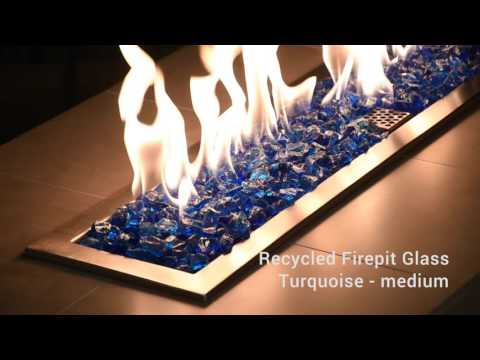 American Fire Glass 3/4-Inch Recycled Fire Glass, 10 lbs, Turquoise