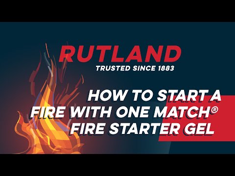 Rutland One Match Fire Starter Gel, 8 fl oz