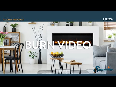 Superior MPE-x5S Built-In Linear Electric Fireplace with Smoked Crystal Ember Bed