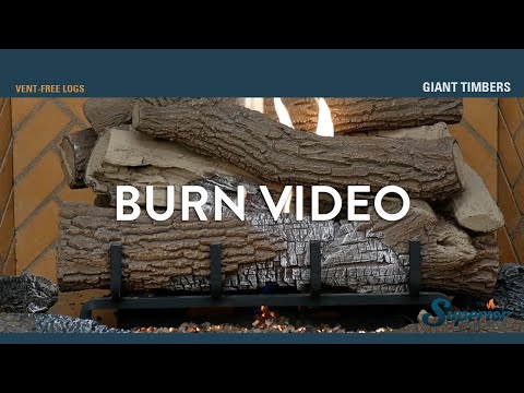 Superior LMFGT Vent-Free Concrete Giant Timbers Gas Log Set