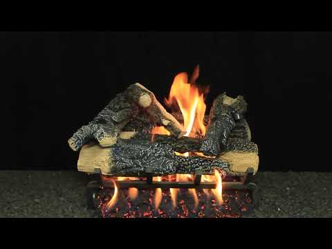 Hargrove Inferno See-Through Shallow Vented Gas Log Set with System 4 Burner, Propane Specialized (HGISSSS-S4B)