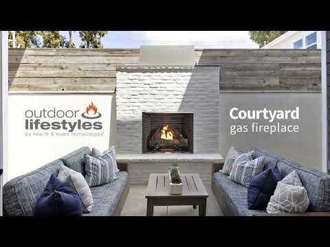 Outdoor Lifestyles Courtyard 36-Inch Outdoor Gas Fireplace