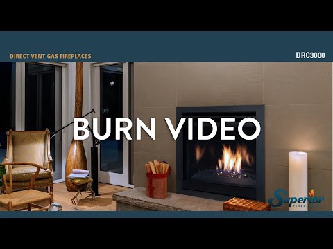 Superior DRC3000 35-Inch Direct Vent Contemporary Gas Fireplace