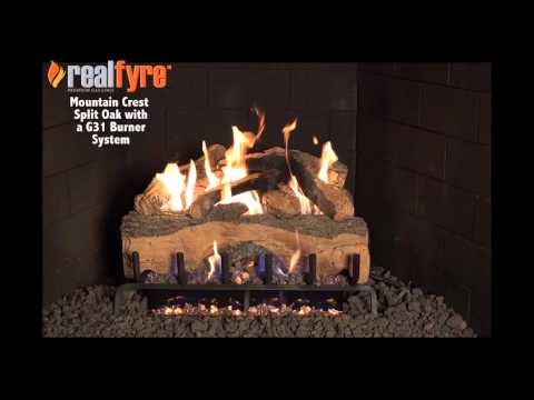 Real Fyre MCO Mountain Crest Oak Vented Gas Logs Only