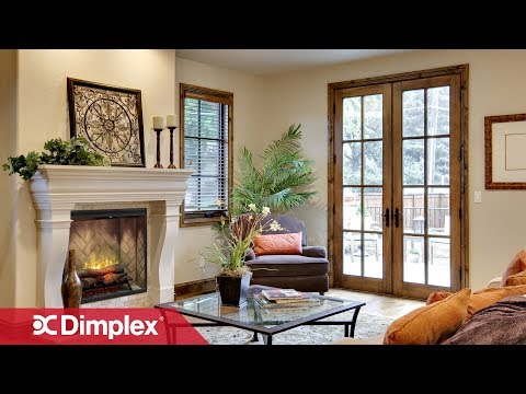 Dimplex RBF24DLXWC Revillusion Electric Fireplace with Weathered Concrete Backer, 24-Inches