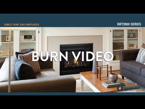 Superior DRT 3500 35-Inch Direct Vent Traditional Gas Fireplace