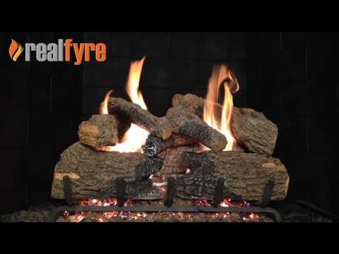 Real Fyre CHD-2 Charred Oak Vented Gas Log Set, Double Sided, ANSI Certified