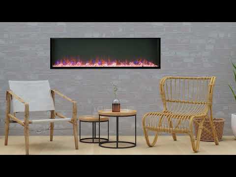SimpliFire Forum 55-Inch Outdoor Electric Fireplace – Fireplaces