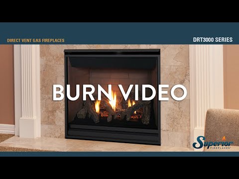 Superior DRT3000 40-Inch Direct Vent Traditional Gas Fireplace