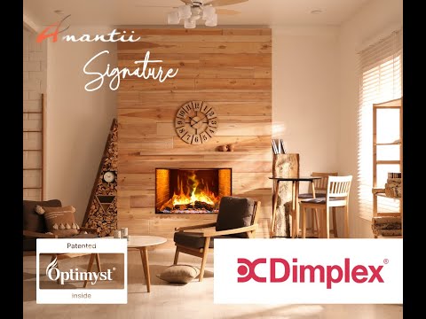 Amantii Signature Built-In Hybrid Electric-Vapour Fireplace