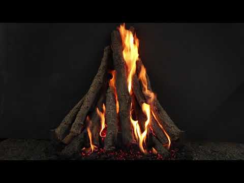 Hargrove Pinnacle Series Mid Everest Stack Vented Gas Log Set with Burner Kit (HGEVSPL-PB)