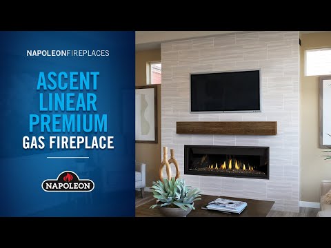 Napoleon Ascent Linear Premium Series Electronic Ignition 46-Inch Direct Vent Gas Fireplace