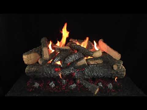 Hargrove Kodiak Timbers Double Stack Vented Gas Log Set with Burner Kit (HGKTS-DSB)