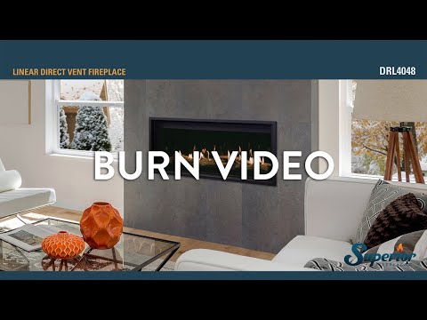 Superior 48-Inch Electronic Ignition Direct Vent Linear Gas Fireplace
