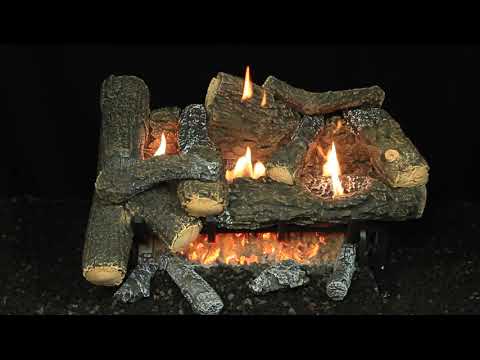 Hargrove ANSI Certified Cozy Fire Vent-Free Gas Log Set with Millivolt Valve (HGEFCF2CRD)