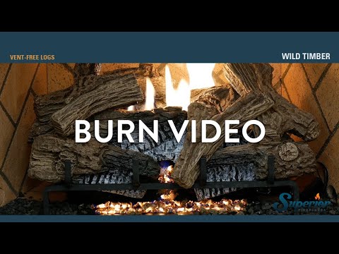 Superior LTFWT Vent-Free Concrete Wild Timber Gas Log Set
