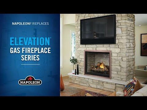 Napoleon E36NTE Elevation Series Electronic Ignition 36-Inch Direct Vent Gas Fireplace