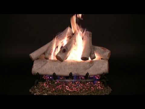 Rasmussen WB-Kit White Birch Series Complete Fireplace Log Set