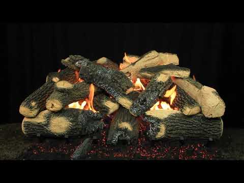 Hargrove Kodiak Char Triple Stack Vented Gas Log Set with Burner Kit (HGKCS-TSB)