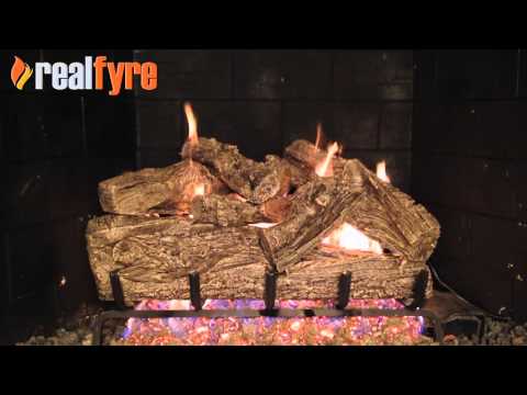 Real Fyre RRO Rugged Oak Vented Gas Log Set