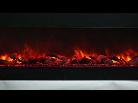 Amantii Tru-View XL Deep Indoor/Outdoor Built-In 3-Sided Smart Electric Fireplace