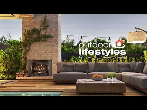 Outdoor Lifestyles Cottagewood 42-Inch Outdoor Wood Fireplace