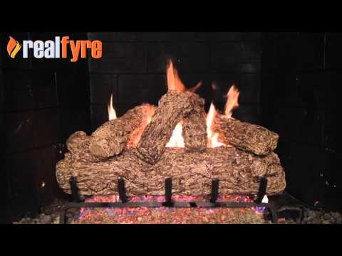Real Fyre HR Rustic Oak Vented Gas Log Set