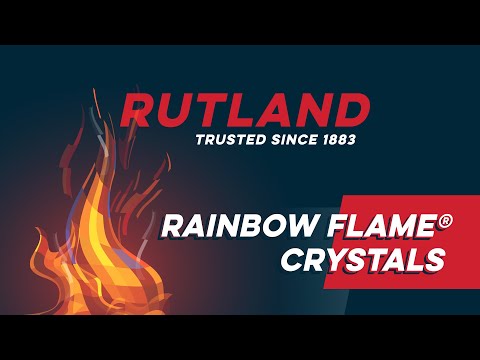 Rutland Rainbow Flame Crystals, 1 LB Canister