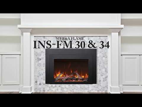 Sierra Flame by Amantii INS-FM Electric Fireplace Insert with Logs