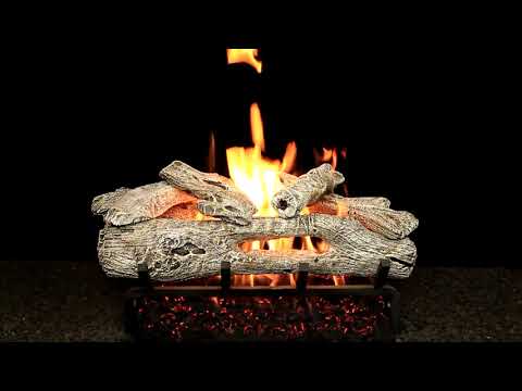 Hargrove Driftwood Vented Gas Log Set with ANSI Certified System 4 Burner Kit, Propane Specialized (HGDRSAA-S4B-ANSI)