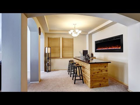SimpliFire 40-Inch Allusion Linear Electric Fireplace