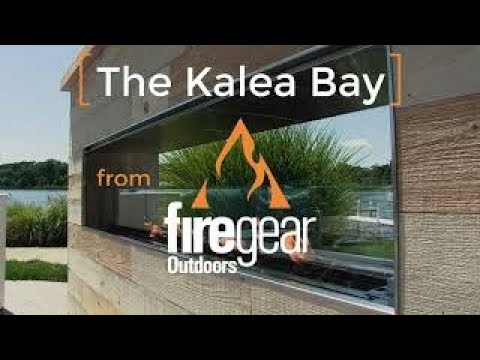 Firegear OFP-60LECO-LED Kalea Bay Linear Outdoor Fireplace, 60-Inch